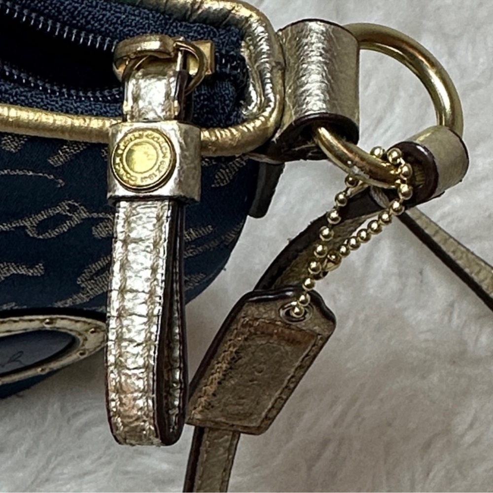 Rare Coach 45650 Poppy Signature Script CrossbodySwingpack w/small coin purse - Picture 11 of 16